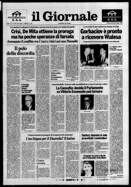 Il giornale : quotidiano del mattino